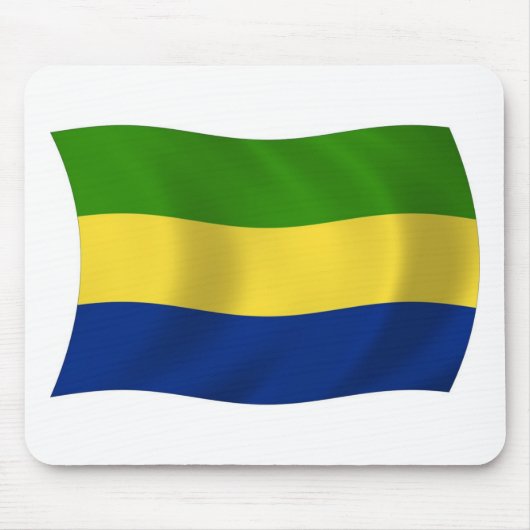 Gabon Vlag Muismat (Voorkant)