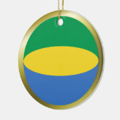 Gabon Vlag Ornament (Links)