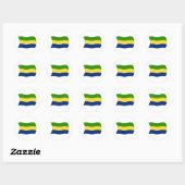 Gabon Vlag Sticker (Vel)