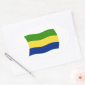 Gabon Vlag Sticker (Envelop)