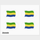 Gabon Vlag Sticker (Vel)