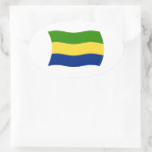 Gabon Vlag Sticker (Tas)