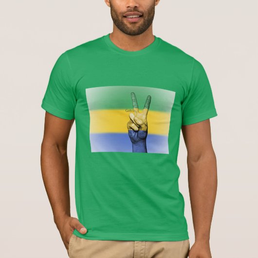 Gabon, vredesbord, t-shirt (Voorkant)
