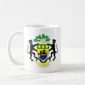 Gabon-wapen Koffiemok (Links)