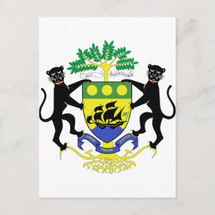 Gabon Wapenkat Briefkaart