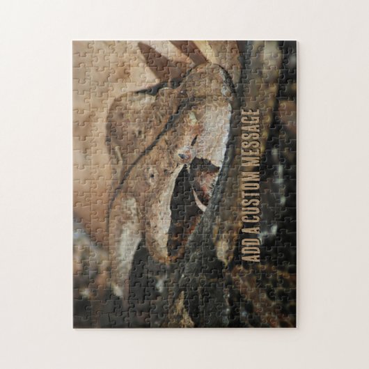 Gabonadder Close-up Legpuzzel (Verticaal)