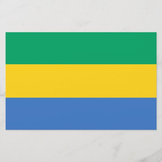 Gabonese vlag (Gabon) Briefpapier (Voorkant)