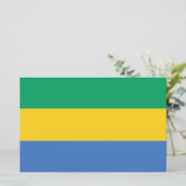 Gabonese vlag (Gabon) Briefpapier (Staand voorkant)