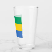 Gabonese vlag (Gabon) Glas (Links)