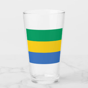 Gabonese vlag (Gabon) Glas