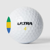 Gabonese vlag (Gabon) Golfballen (Logo)