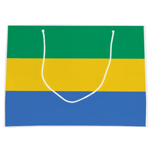Gabonese vlag (Gabon) Groot Cadeauzakje (Voorkant)