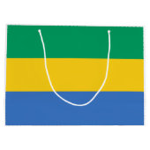 Gabonese vlag (Gabon) Groot Cadeauzakje (Achterkant)