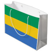 Gabonese vlag (Gabon) Groot Cadeauzakje (Achterkant Gekanteld)