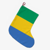 Gabonese vlag (Gabon) Grote Kerstsok (Voorkant (Hangend))