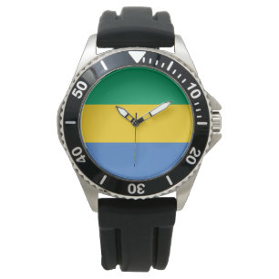 Gabonese vlag (Gabon) Horloge