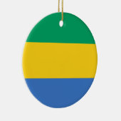 Gabonese vlag (Gabon) Keramisch Ornament (Rechts)