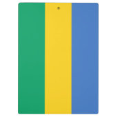 Gabonese vlag (Gabon) Klembord (Achterkant)