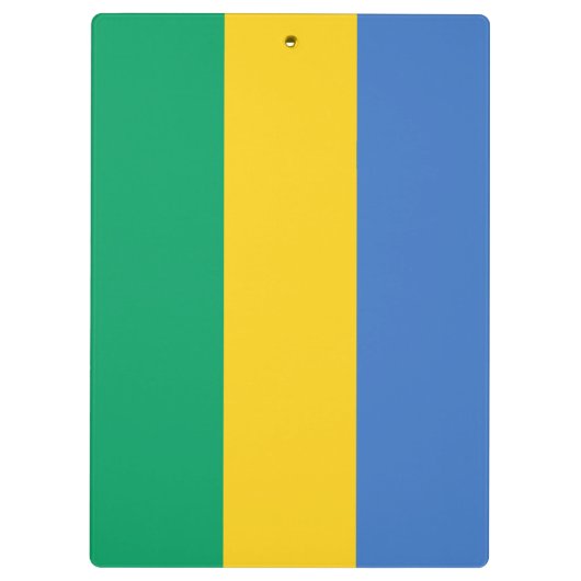 Gabonese vlag (Gabon) Klembord (Achterkant)
