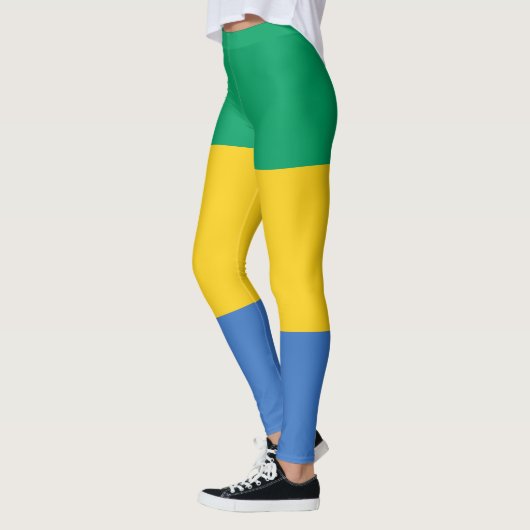 Gabonese vlag (Gabon) Leggings (Links)