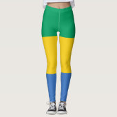 Gabonese vlag (Gabon) Leggings (Voorkant)