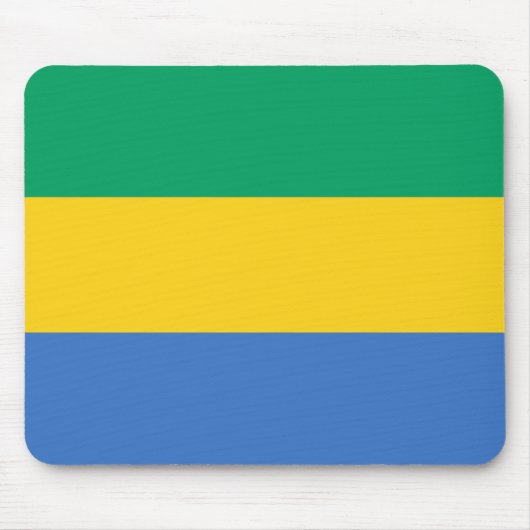 Gabonese vlag (Gabon) Muismat (Voorkant)