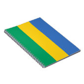 Gabonese vlag (Gabon) Notitieboek (Rechterzijde)