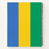 Gabonese vlag (Gabon) Notitieboek (Achterkant)