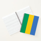 Gabonese vlag (Gabon) Notitieboek (Binnen)