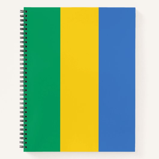 Gabonese vlag (Gabon) Notitieboek (Voorkant)