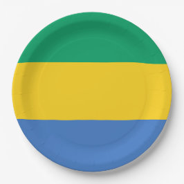 Gabonese vlag (Gabon) Papieren Bordje