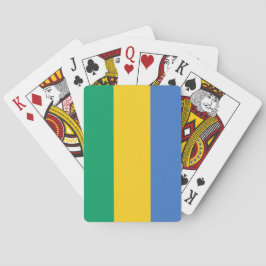 Gabonese vlag (Gabon) Pokerkaarten