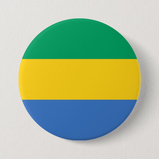 Gabonese vlag (Gabon) Ronde Button 7,6 Cm (Voorkant)