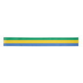 Gabonese vlag (Gabon) Satijnen Lint (Voorkant)