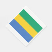 Gabonese vlag (Gabon) Servet (Hoek)