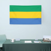 Gabonese vlag (Gabon) Spandoek (Beurs)