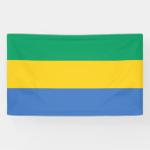 Gabonese vlag (Gabon) Spandoek (Horizontaal)