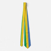 Gabonese vlag (Gabon) Stropdas (Achterkant)