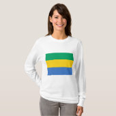 Gabonese vlag (Gabon) T-shirt (Voorkant volledig)