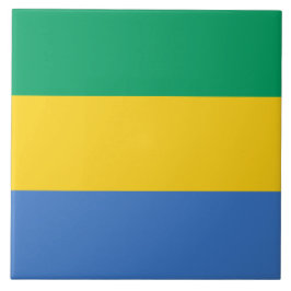 Gabonese vlag (Gabon) Tegeltje