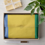 Gabonese vlag (Gabon) Tissuepapier (Geschenk)
