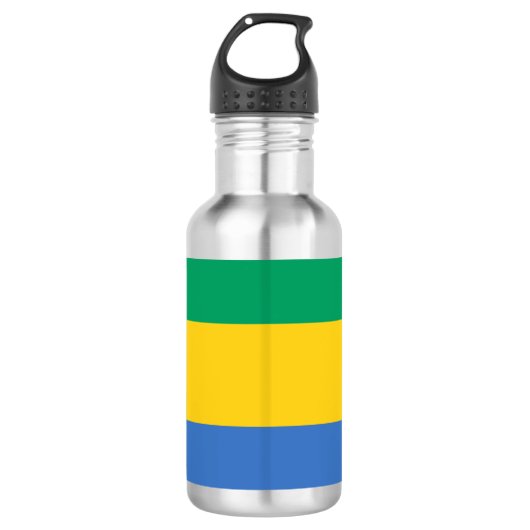 Gabonese vlag (Gabon) Waterfles (Voorkant)