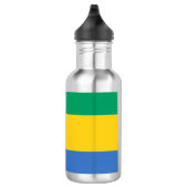 Gabonese vlag (Gabon) Waterfles (Rechts)