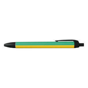 Gabonese vlag (Gabon) Zwarte Inkt Pen