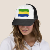 Gabonese vlag hoed trucker pet (In situ)