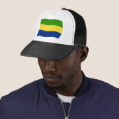 Gabonese vlag hoed trucker pet (In situ)