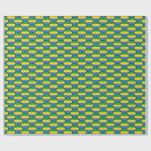 Gabonese Vlag Honingraat Inpakpapier (Vlak)