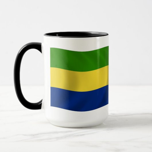 Gabonese vlag mok (Links)