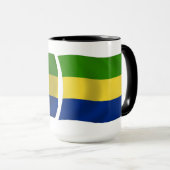 Gabonese vlag mok (Voorkant rechts)