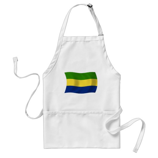 Gabonese Vlag Schort (Voorkant)